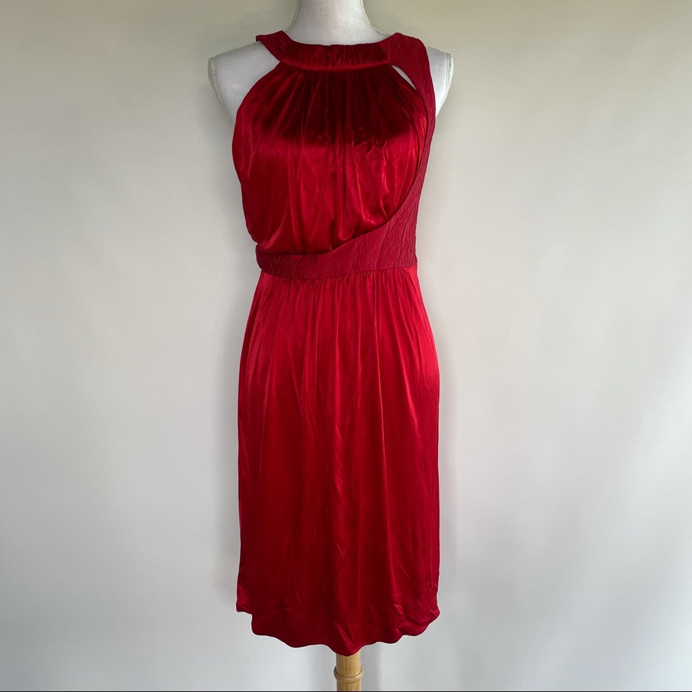Versace draped corset cocktail dress - sz 42(IT)